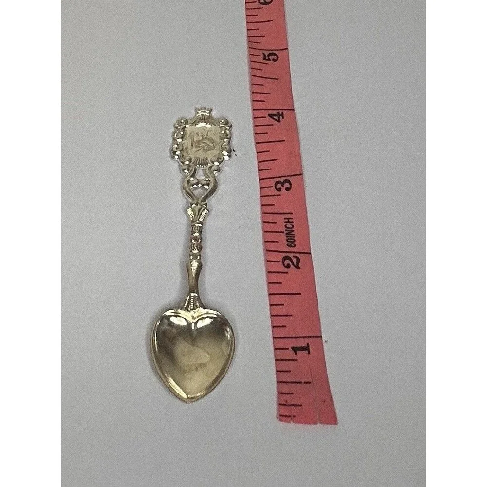 Antique Dutch Sterling Silver Tea Caddy Spoon Vintage Heart Bowl Bonbon 11.78 G